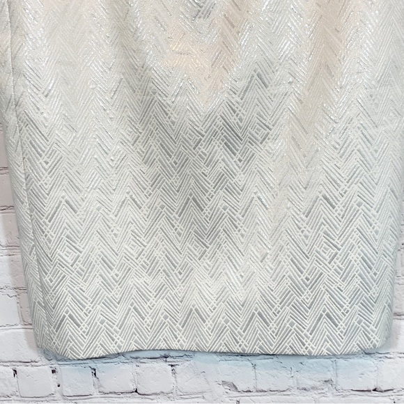 Kasper midi skirt shimmering white - Picture 3 of 6